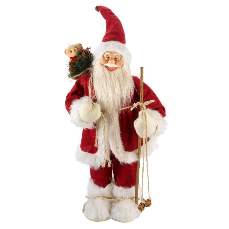 InLit Father Christmas Jumbo Pre-Lit Figurine – Red (60cm) - XMAS SOFT DECOS - Beattys of Loughrea