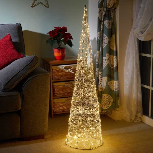 250 LED TreeCone Low Voltage 80cm - XMAS ROOM DECORATION LARGE AND LIGHT UP - Beattys of Loughrea