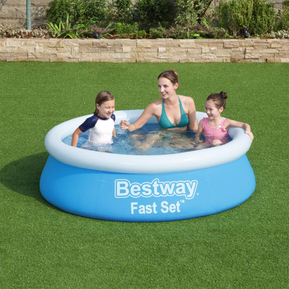 Bestway 6ft Inflatable Fast Set Pool 183 x 51cm - SWINGS/SLIDE OUTDOOR GAMES - Beattys of Loughrea