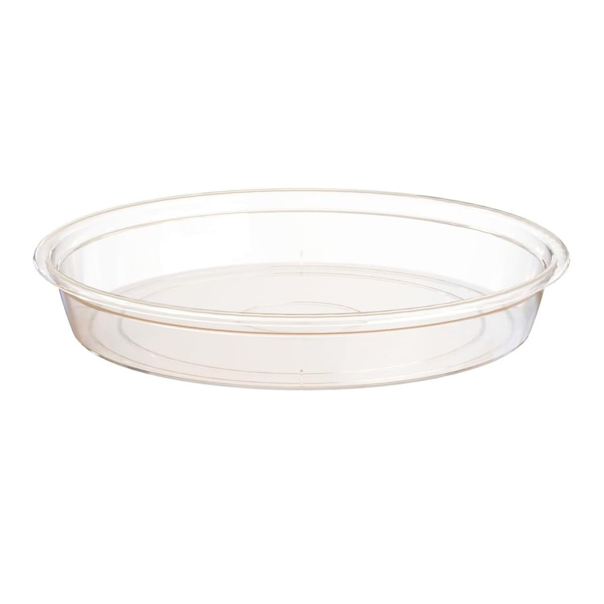 Round Transparent Saucer 15cm for Flowerpot - PLASTIC FLOWER POT - Beattys of Loughrea
