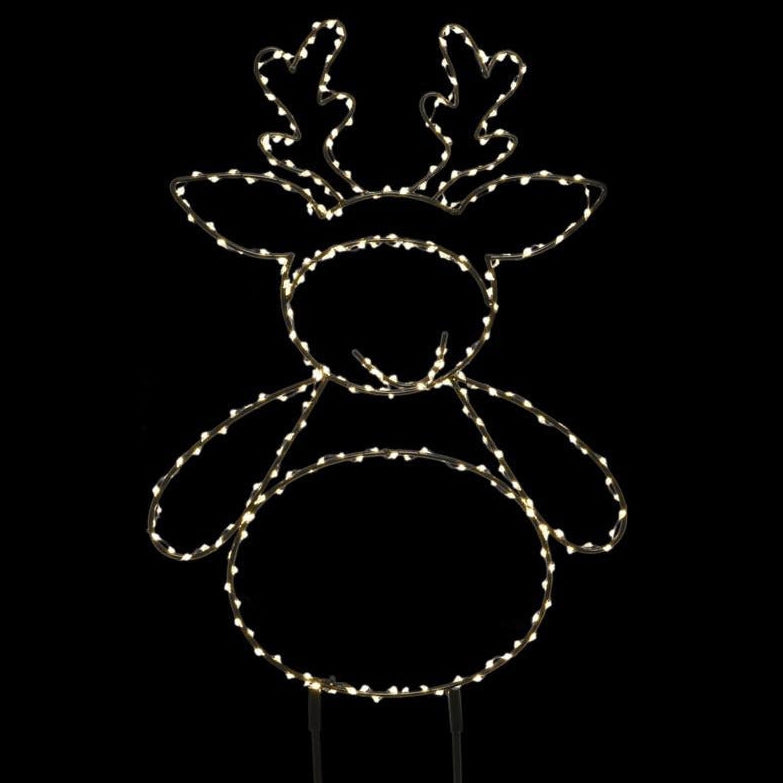 Lumineo Micro LED Reindeer Stake 77cm, Warm White