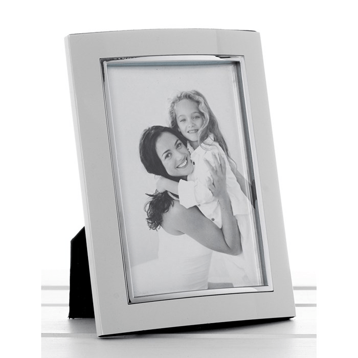 White Anodised Photo Frame 5x7 - PHOTO FRAMES - PLATED, GILT, STONE - Beattys of Loughrea