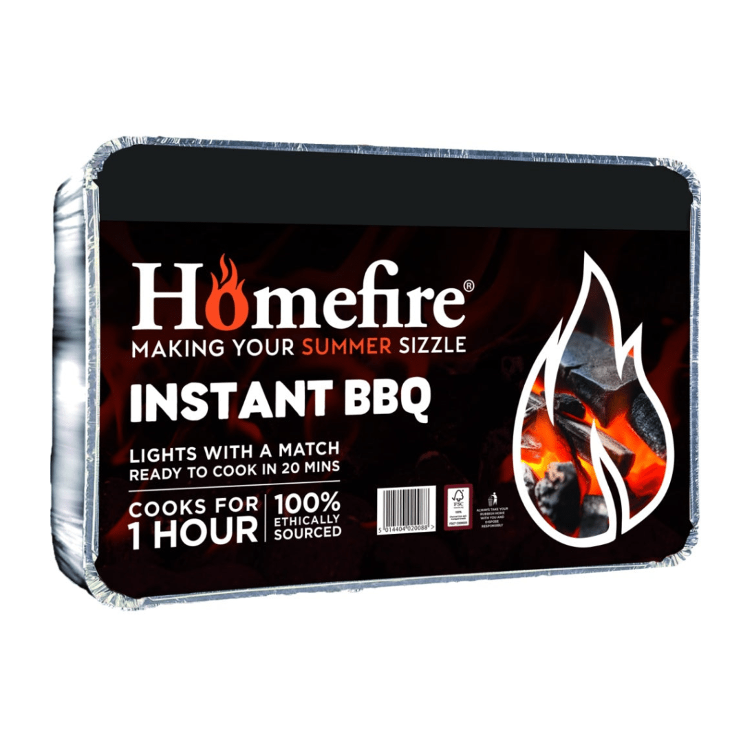 Homefire Instant BBQ Tray - Party Size - BBQ FUEL BBQ TOOLS, ACCESSORIES , TENT PEGS - Beattys of Loughrea