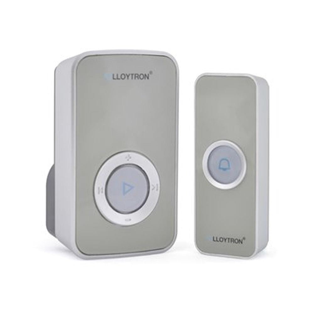 Lloytron 32 Melody Plugin Door Bell Chime Kit Grey - INTERCOM/DOOR BELL - Beattys of Loughrea