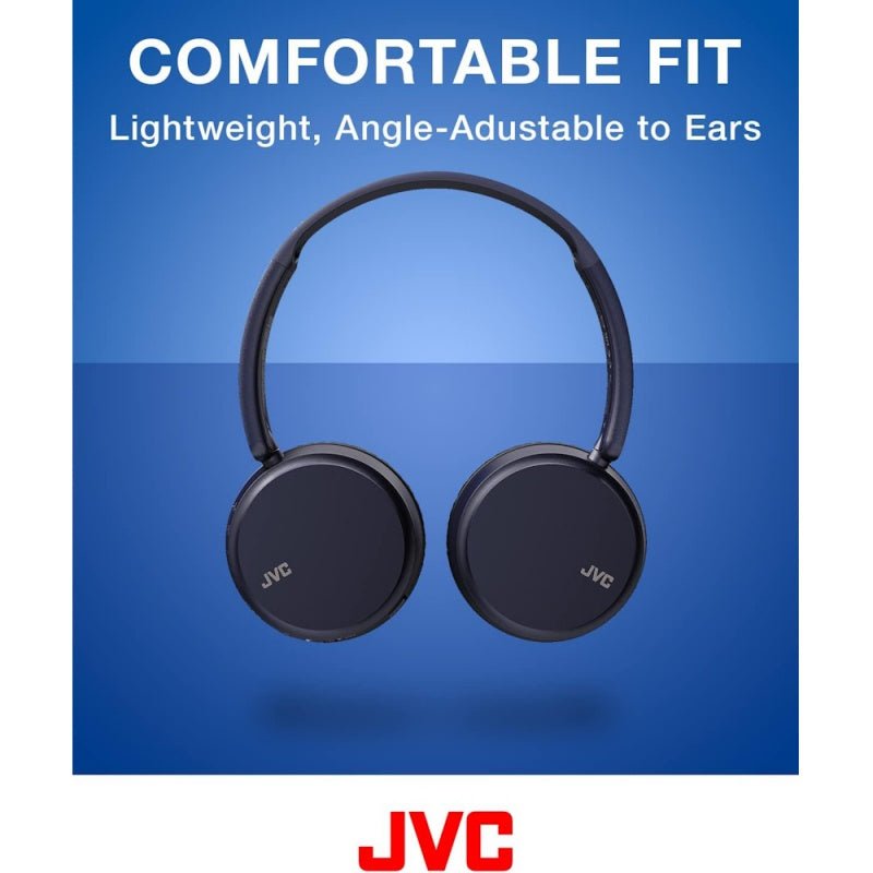 JVC HA-S36-W Deep Bass Wireless On-Ear Headphones - Blue - HEADPHONES / EARPHONES/ MICROPHONE - Beattys of Loughrea