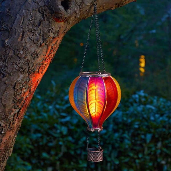 Rainbow Flaming Balloon Solar Light - GARDEN ORNAMENTS INCL SOLAR - Beattys of Loughrea