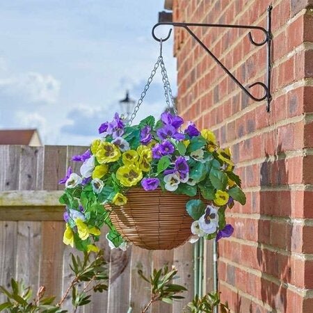 Smart Garden Faux Pansy Hanging Basket - FLOWERS - PAPER/PLASTIC - Beattys of Loughrea