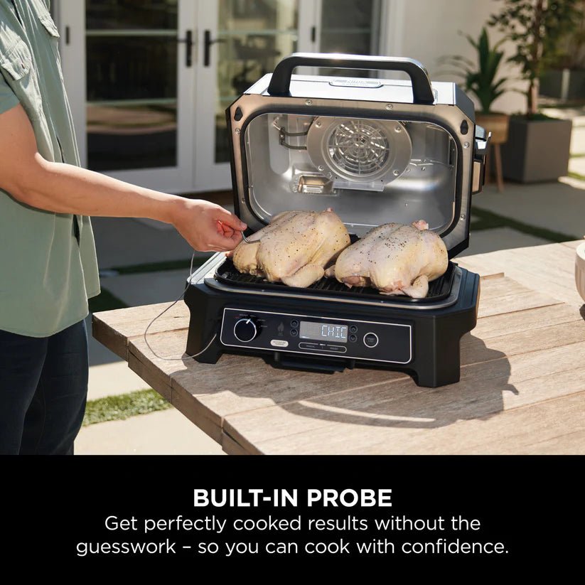 Ninja Woodfire Pro XL Electric BBQ Grill & Smoker OG850UK - ELECT OVEN SINGLE & DBLE BUILT IN - Beattys of Loughrea