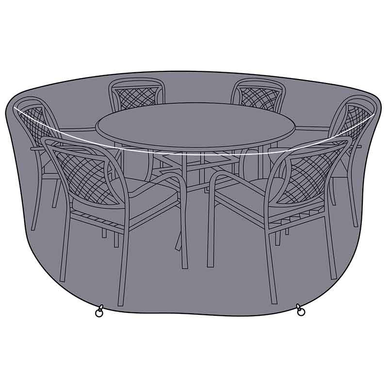 Hartman 6 Seat Round Dining Garden Furniture Set Cover - OUTDOOR FURN COVERS - Beattys of Loughrea