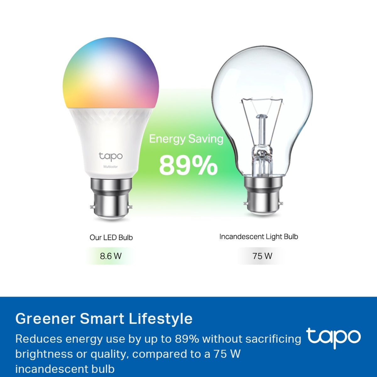 TP-Link Tapo L535B Smart Light Bulb B22 - Multicolour
