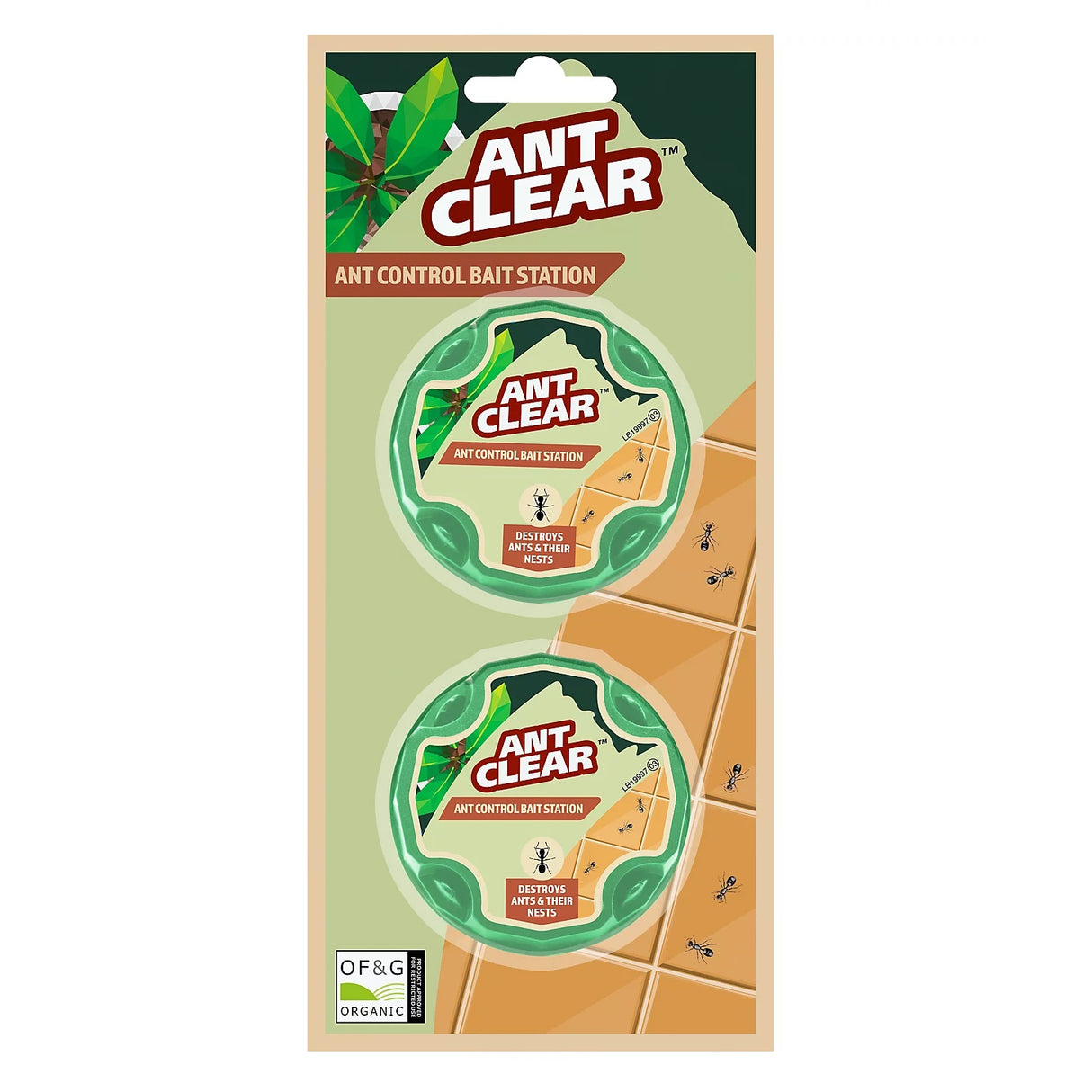 Ant Clear Ant Control Bait Station - Pack of 2 - INSECTICIDE/SMOKE CANE - Beattys of Loughrea