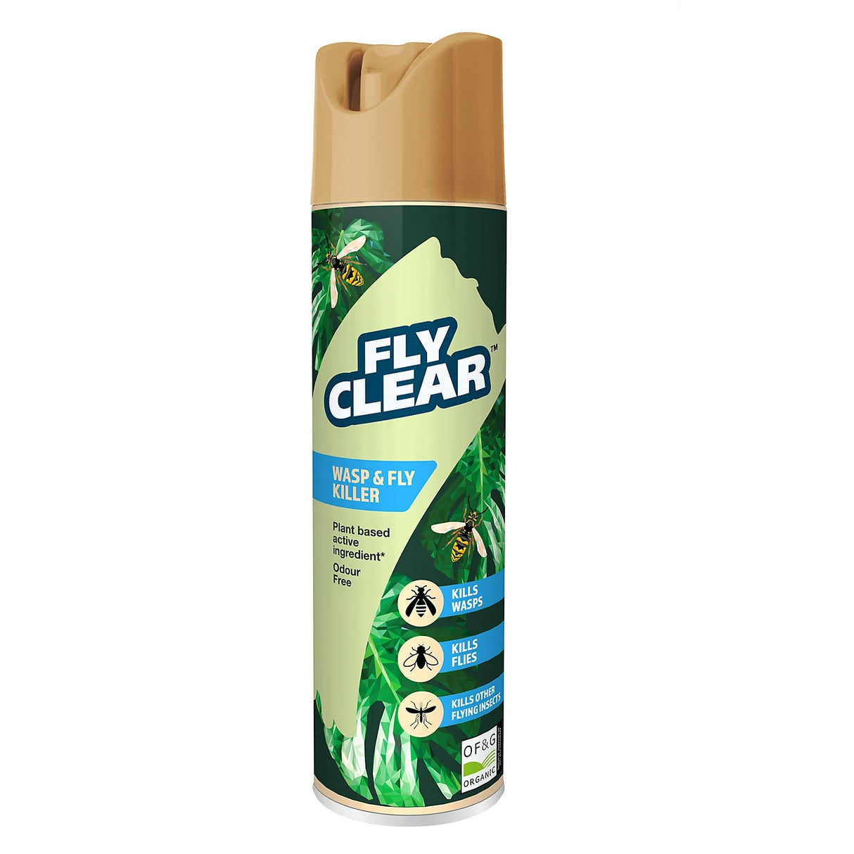 Fly Clear Organic Wasp & Fly Killer 400ml - INSECTICIDE/SMOKE CANE - Beattys of Loughrea