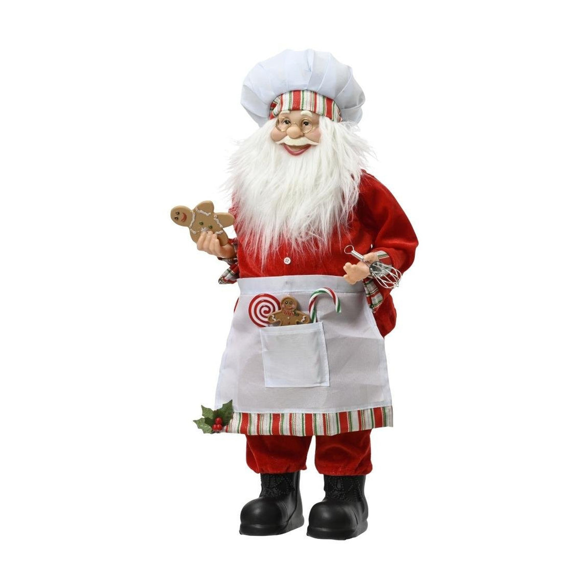 Novelty Santa Chef Plush Decoration 60cm - XMAS SOFT DECOS - Beattys of Loughrea