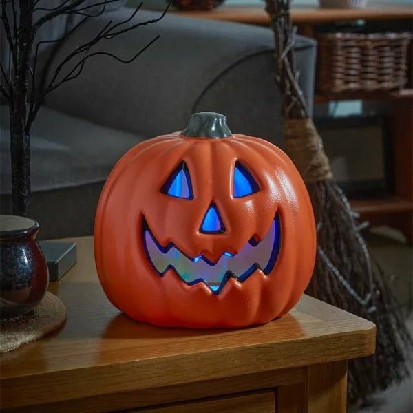 Glowing Jack - O' Lantern 20cm Battery Operated - GARDEN ORNAMENTS INCL SOLAR - Beattys of Loughrea