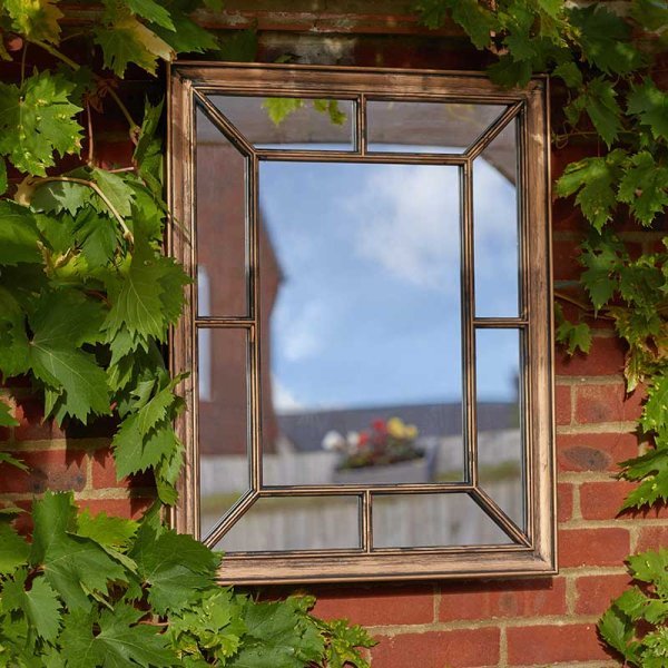 Vantage Home & Garden Mirror 76x61cm - Coppergris - Beattys of Loughrea | www.beattys.ie