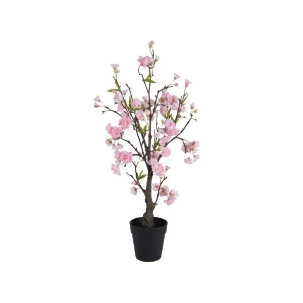 Everlands 80cm Artificial Cherry Blossom Tree - Pink - POTTED PLANTS - DRY ORNAMENTAL - Beattys of Loughrea
