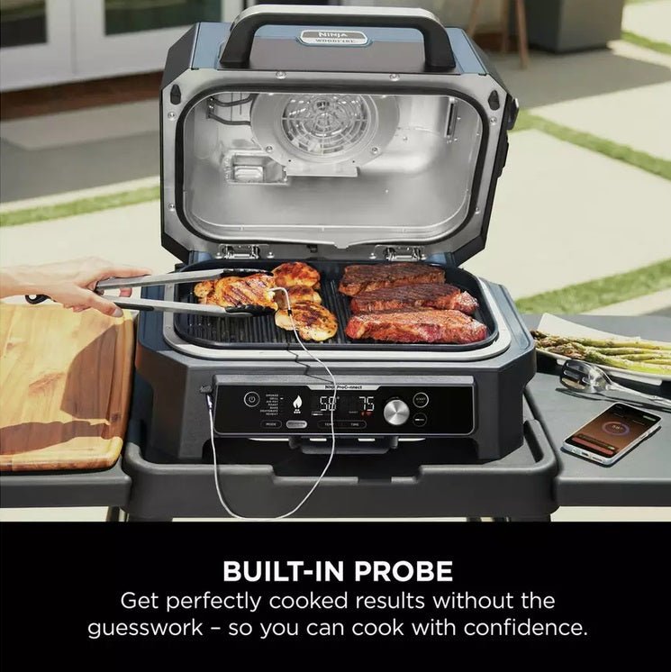 Ninja OG901UK Woodfire Pro Connect XL Electric BBQ Grill & Smoker - ELECT OVEN SINGLE & DBLE BUILT IN - Beattys of Loughrea