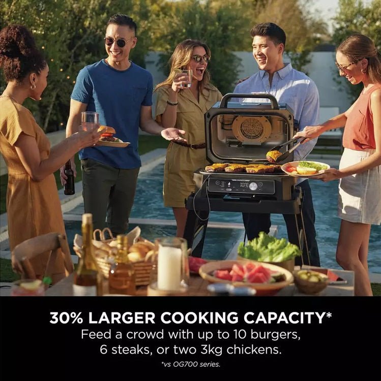 Ninja OG901UK Woodfire Pro Connect XL Electric BBQ Grill & Smoker - ELECT OVEN SINGLE & DBLE BUILT IN - Beattys of Loughrea