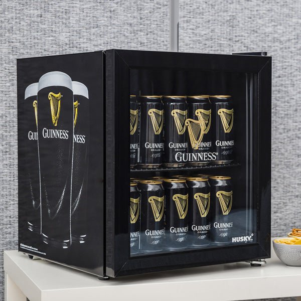 Husky 43 Litre Guinness Mini Fridge/Drinks Cooler - FRIDGE PORTABLE/ CAMPING - Beattys of Loughrea
