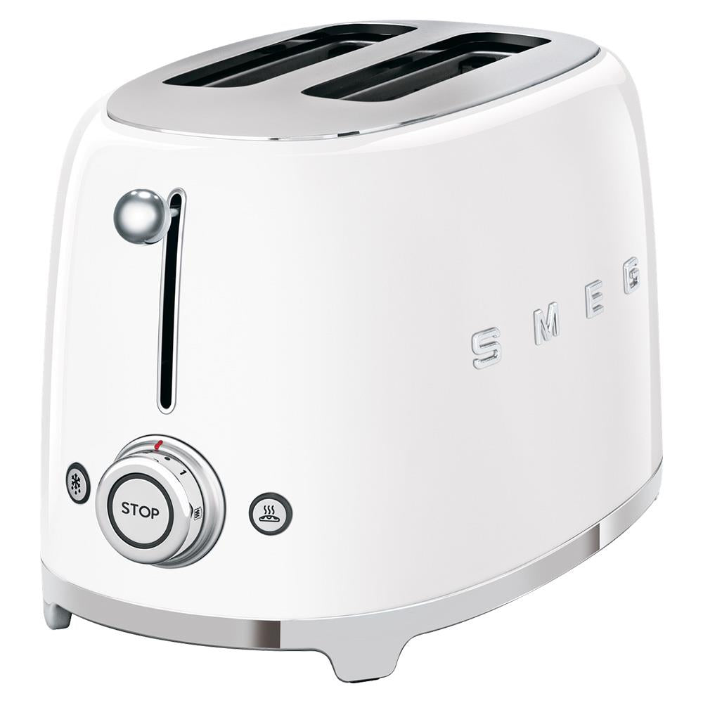 Smeg 50'S Retro Style Aesthetic 2 Slice Toaster White