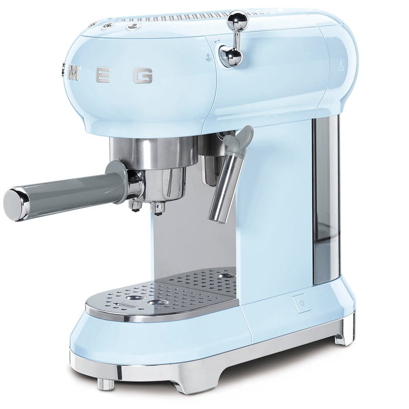 Smeg Pastel Blue Espresso Coffee Machine - COFFEE MAKERS / ACCESSORIES - Beattys of Loughrea
