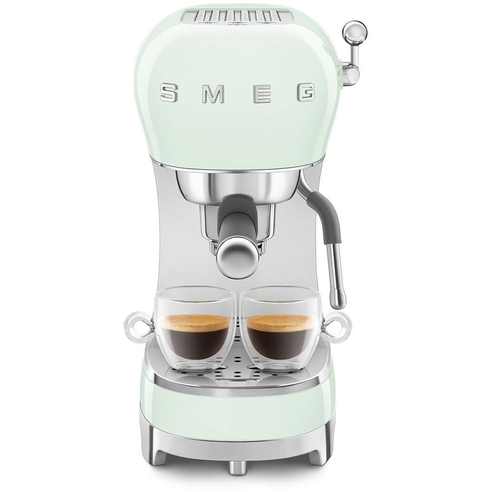 Smeg Pastel Green Espresso Coffee Machine - COFFEE MAKERS / ACCESSORIES - Beattys of Loughrea