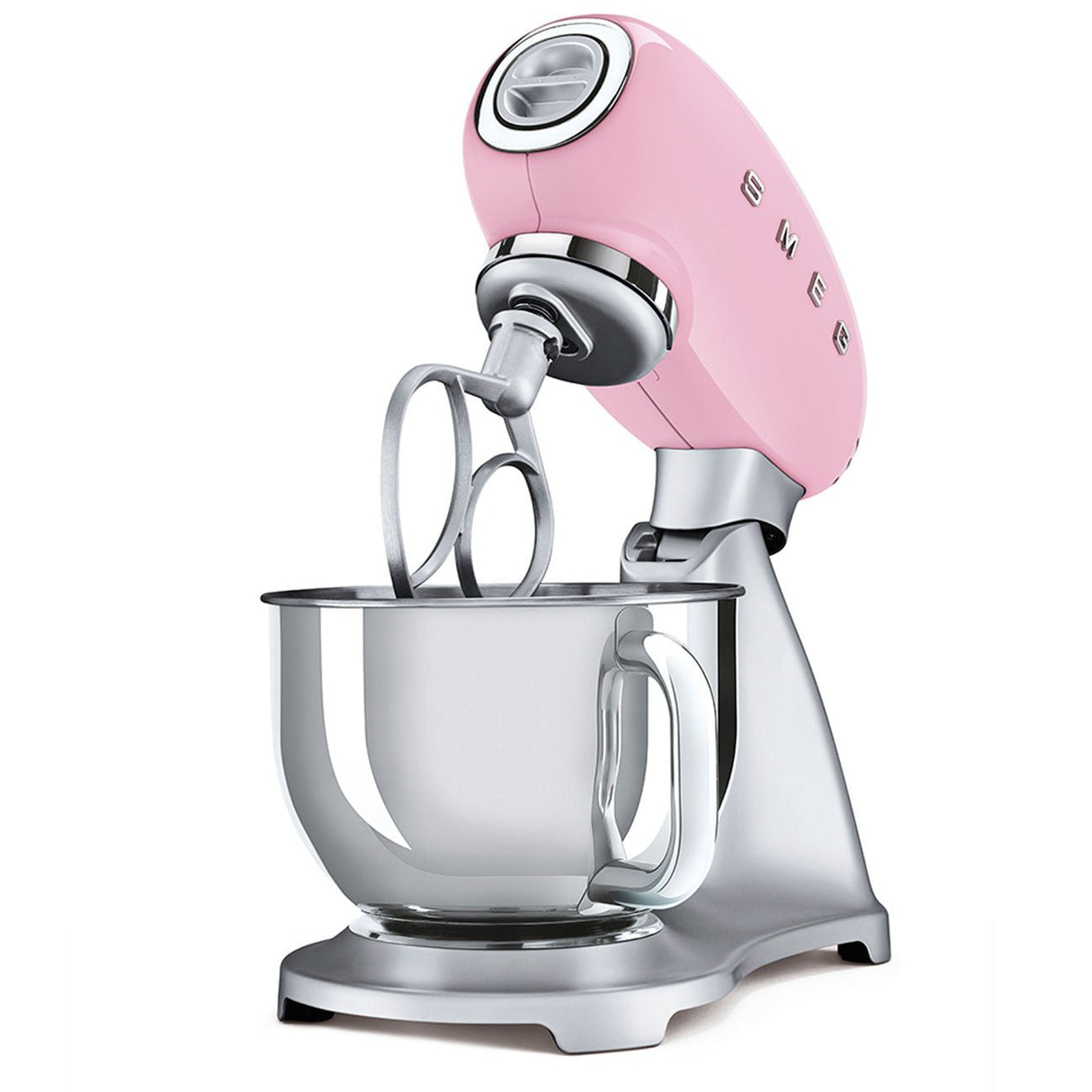 Smeg 50’s Style Stand Mixer Pink - Beattys of Loughrea | www.beattys.ie
