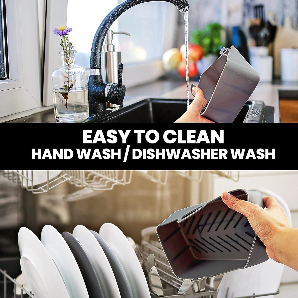 Schallen Rectangular Silicone Air Fryer Liner - 2 Pack