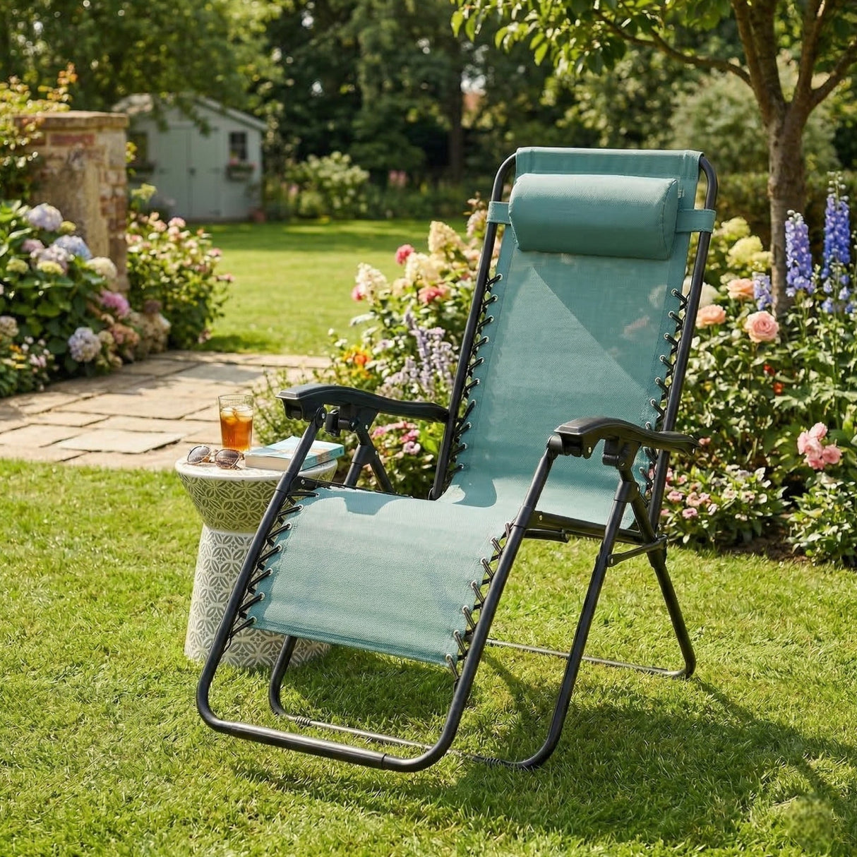 Anti‑Gravity Chair – Green - SINGLE GARDEN BENCH/ CHAIR - Beattys of Loughrea