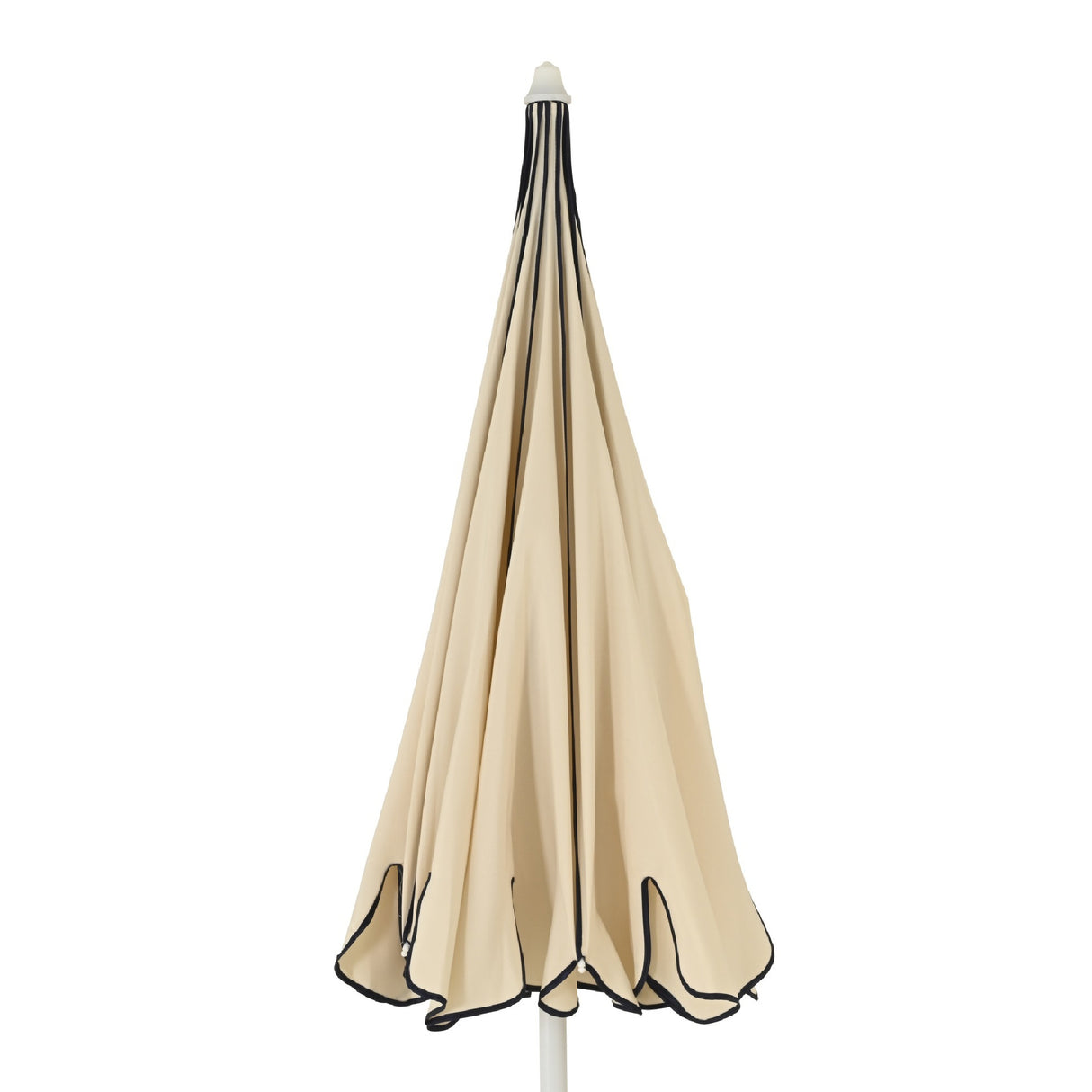 1.95m Cream/Blue Parasol with Adjustable Tilt - PARASOLS - Beattys of Loughrea