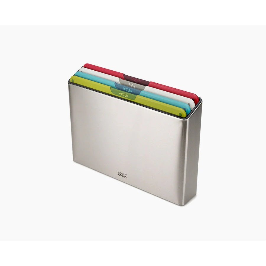Joseph Joseph Folio™ Icon 4 - piece Multicolour Chopping Board Set Regular - WORKTOP SAVER - Beattys of Loughrea
