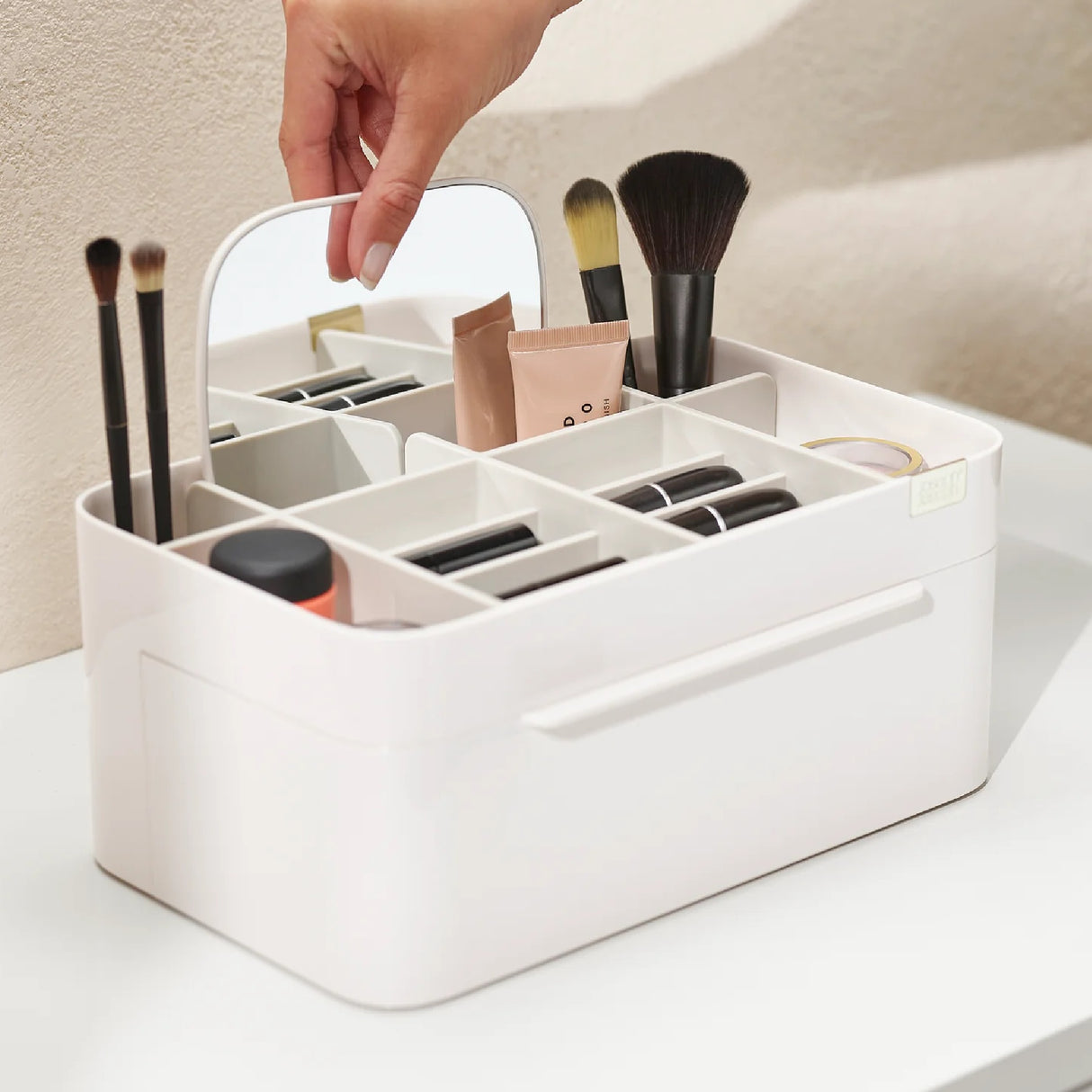 Joseph Joseph Viva Large Cosmetic Organiser with Removable Mirror - BODYCARE - Beattys of Loughrea