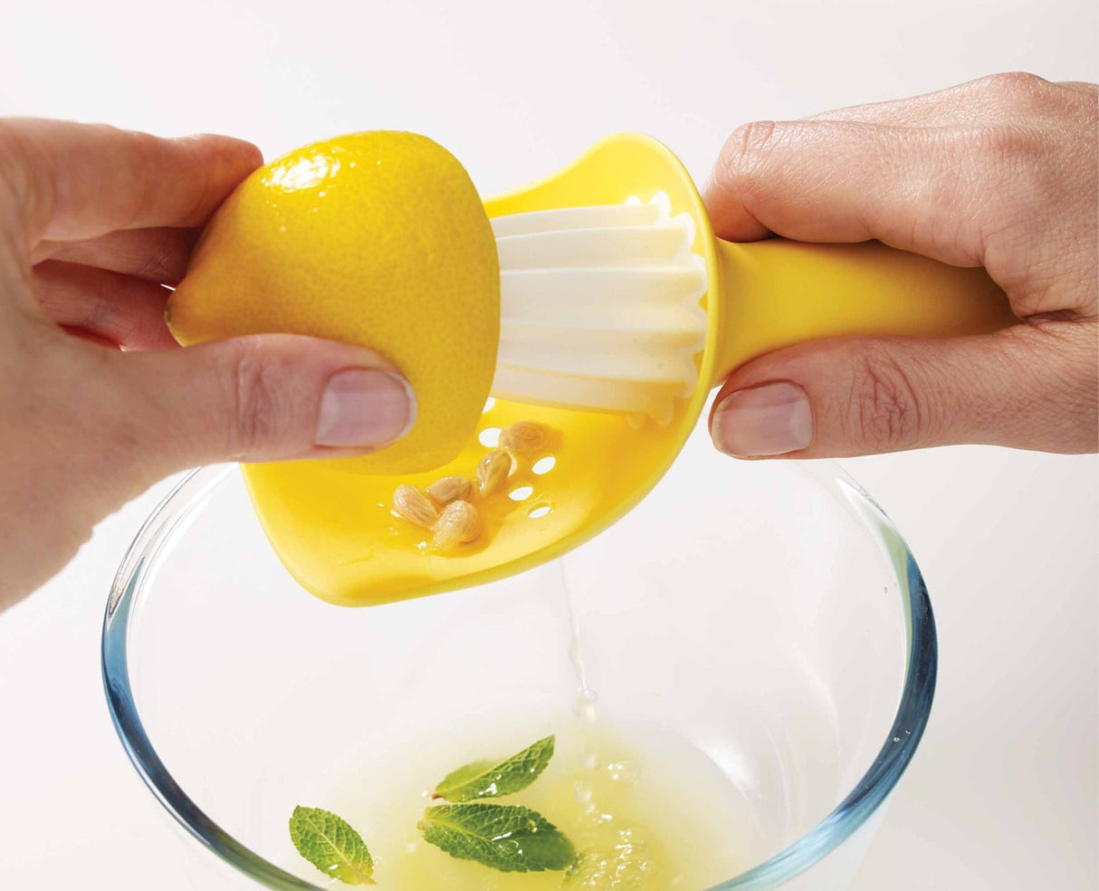 Joseph Joseph Catcher™ Yellow Citrus Reamer - KITCHEN HAND TOOLS - Beattys of Loughrea