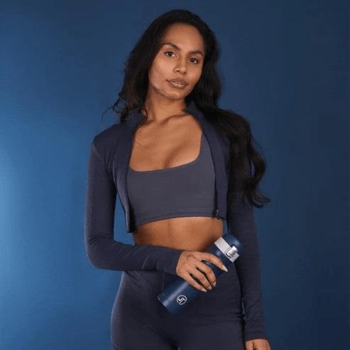 500ml Double Wall Vacuum Flask Navy - FLASKS - Beattys of Loughrea