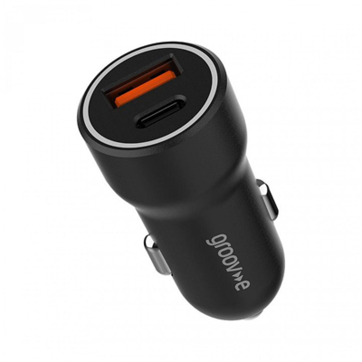 Groov-e Dual USB-C & USB-A Car Charger - Black - USB PC ACCESSORIES - Beattys of Loughrea