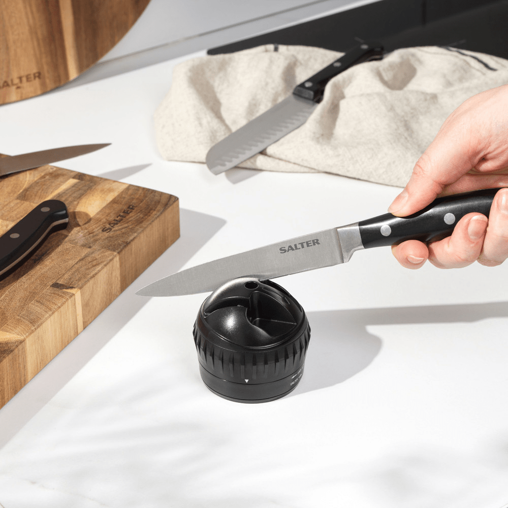 Salter Twist & Lock Manual Knife Sharpener - KITCHEN HAND TOOLS - Beattys of Loughrea