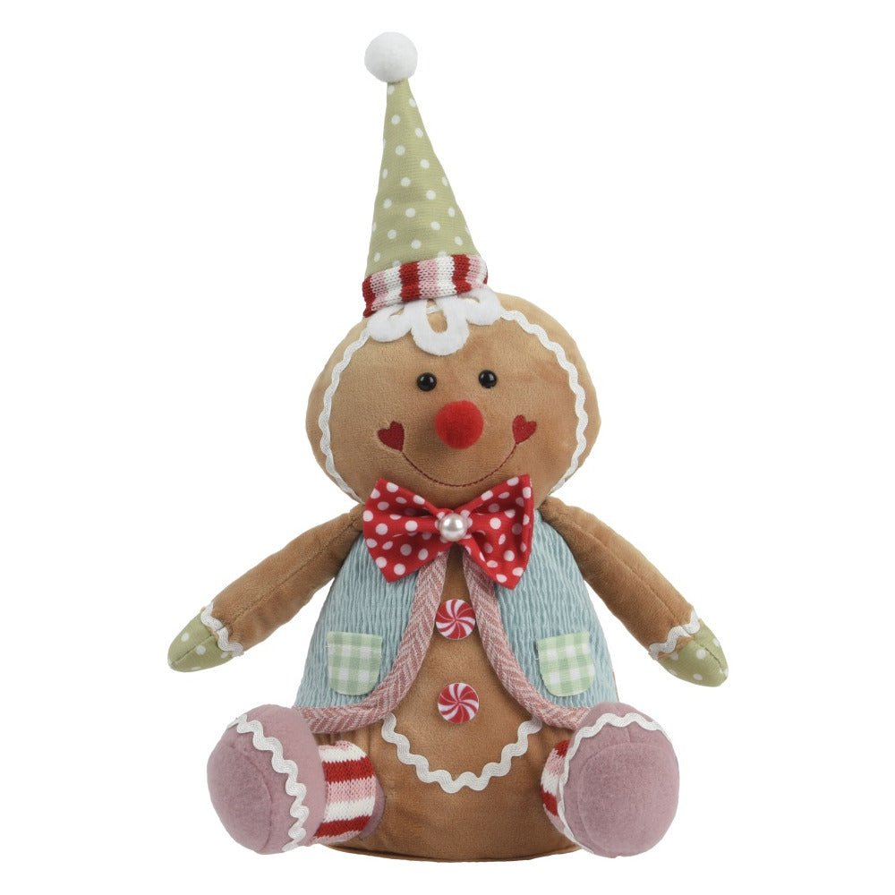 Sitting Gingerbread - 40Cm – A Festive Must - Have To Brighten Your Celebrations. - XMAS SOFT DECOS - Beattys of Loughrea