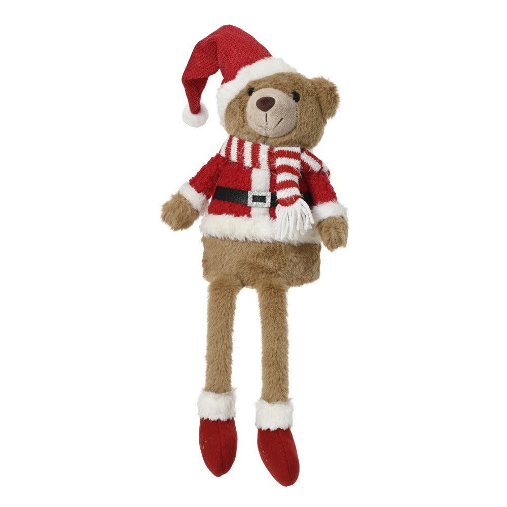 Sitting Christmas Bear - 50Cm – A Holiday Essential To Brighten Your Celebrations. - XMAS SOFT DECOS - Beattys of Loughrea