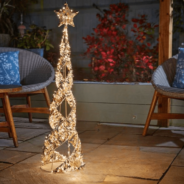 GoldTwist Starbelisk 60cm, Low Voltage - XMAS ROOM DECORATION LARGE AND LIGHT UP - Beattys of Loughrea