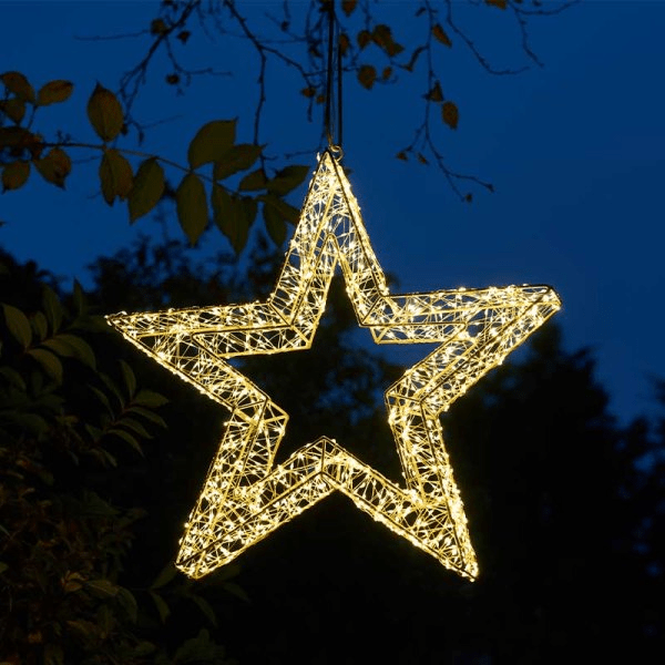 1800 LED Galaxy Star 60cm - Warm White, Low Voltage - XMAS ROOM DECORATION LARGE AND LIGHT UP - Beattys of Loughrea