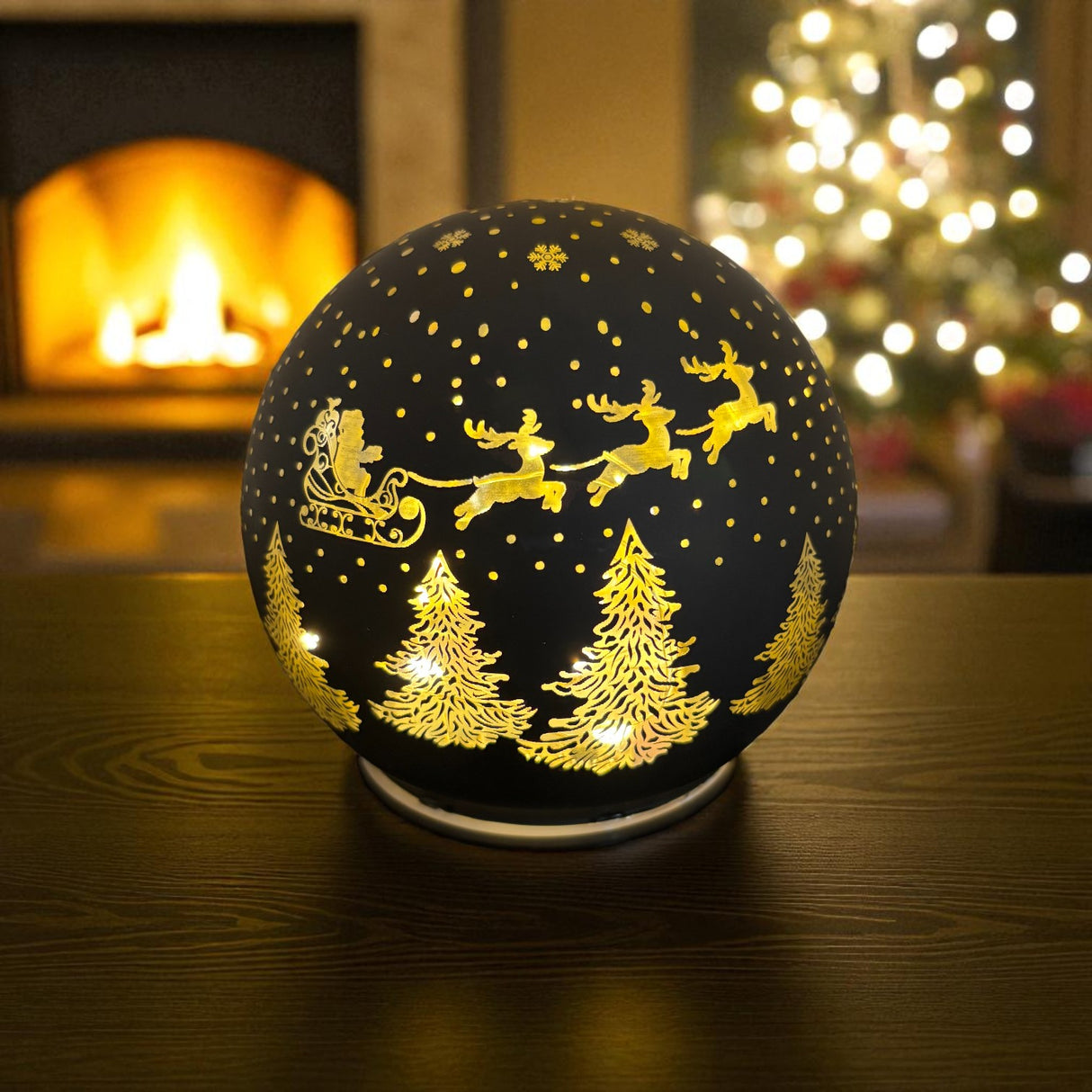 WonderGlobe 11cm Diameter - Onyx - XMAS LANTERNS/ BOTTLES - Beattys of Loughrea
