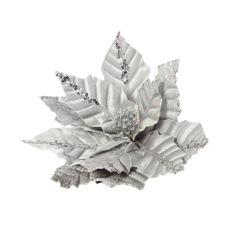 Sensational Silvers Decorative Christmas Flower Clip – Style 1 - XMAS PICKS - Beattys of Loughrea