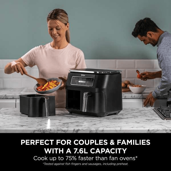 Ninja Foodi 4 - in - 1 Dual Zone Air Fryer 7.6L AF200UK - AIR FRYER / DEEP FAT FRYERS - Beattys of Loughrea