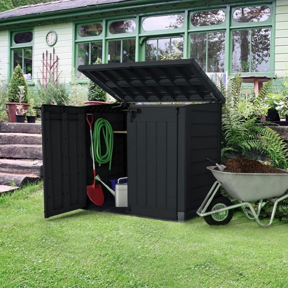 Keter Store It Out Max Garden Storage Shed - Anthracite - METAL SHEDS - Beattys of Loughrea