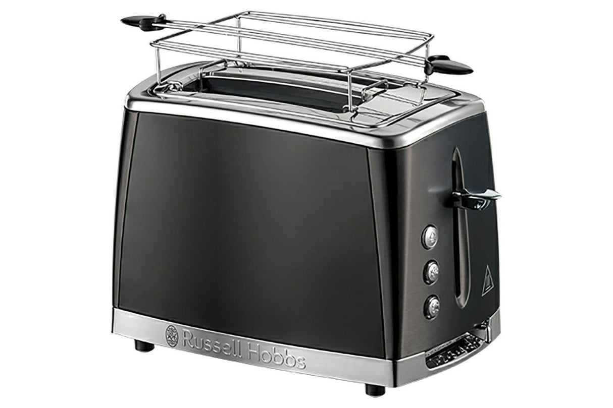 Russell Hobbs Luna 2 Slice Toaster - Matte Black | 26150 - TOASTERS - Beattys of Loughrea