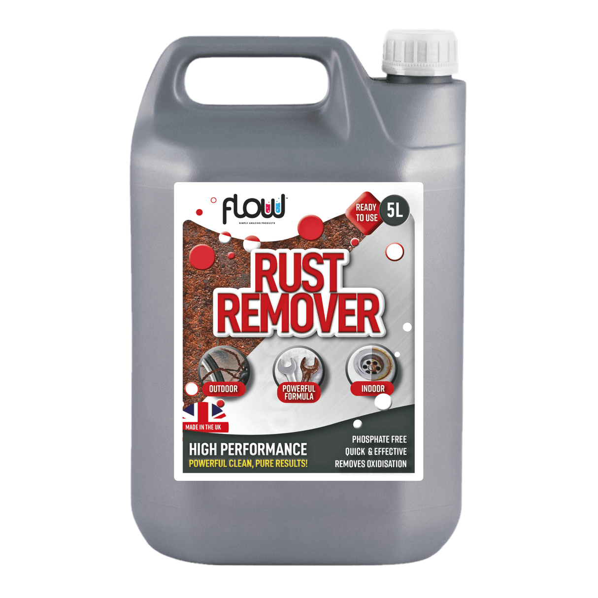 Flow Rust Remover 5 Litres - CLEANING - LIQUID/POWDER CLEANER (1) - Beattys of Loughrea