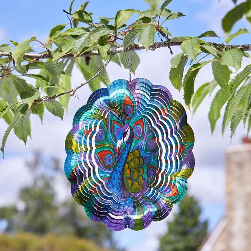Peacock Spinner Garden Ornament - GARDEN ORNAMENTS INCL SOLAR - Beattys of Loughrea
