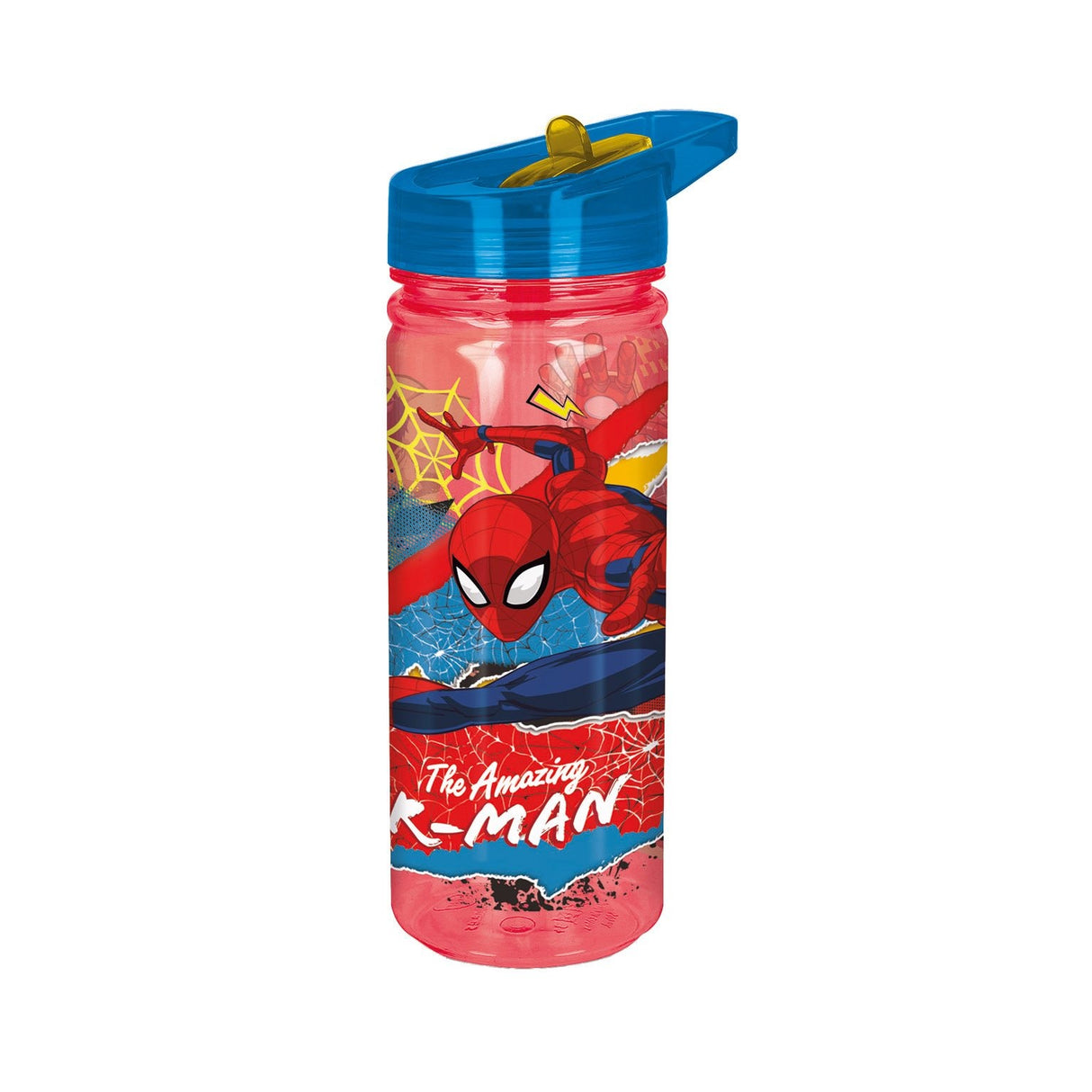 Spiderman Licensed Water Bottle 580ml - PLASTICS - STORAGE LUNCH BOX BEAKER - Beattys of Loughrea