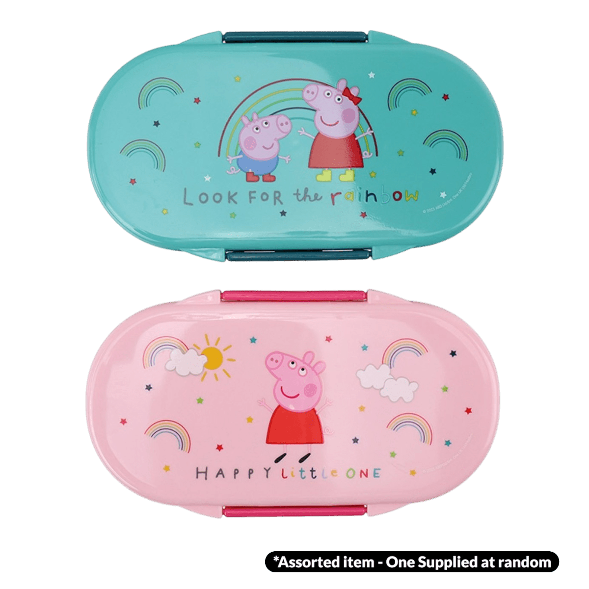 Peppa Pig Lunch Box Assorted - One Supplied* - PLASTICS - STORAGE LUNCH BOX BEAKER - Beattys of Loughrea