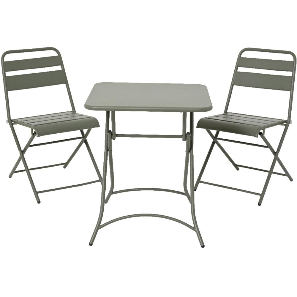 2 - Seater Metal Bistro Set - Green - BISTRO SET 2 PERSON - Beattys of Loughrea